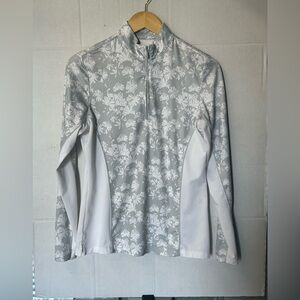 EUC PETER MILLAR WOMENS UPF 50+PERTH PERFORMANCE QUARTER ZIP PULLOVER SMALL